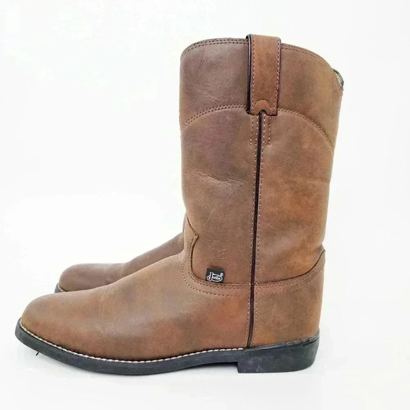 Justin Boots Shoes - Justin Crazy Cow Basic Roper Cowboy Boots - 8.5